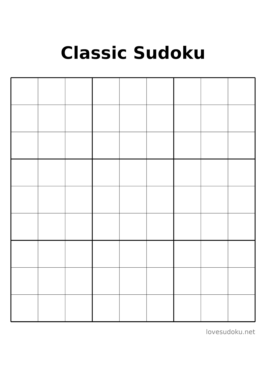 free printable sudoku printable